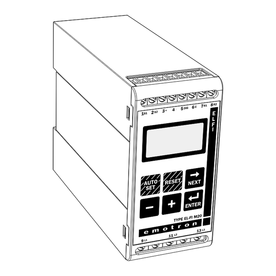 Emotron EL-FI M20 Manual De Instrucciones
