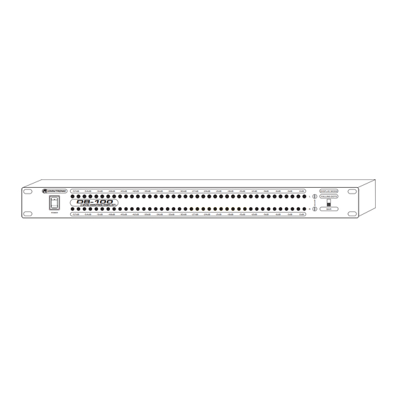 Omnitronic DB-100 Manual Del Usuario