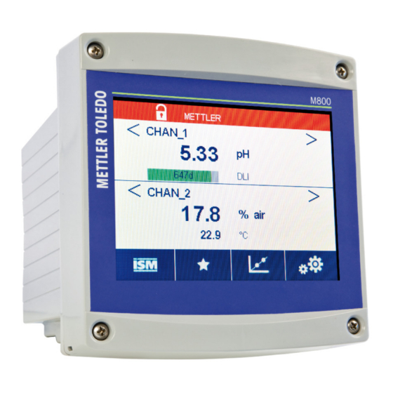 Mettler Toledo M800 Guía De Configuración Rápida