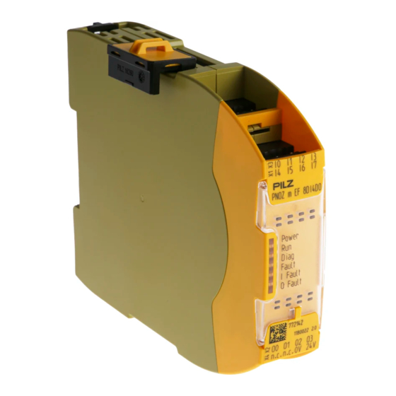 Pilz PNOZ m EF 8DI4DO Manual De Instrucciones
