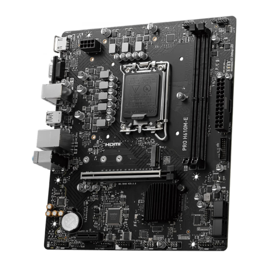 Manual de MSI PRO H610M-E