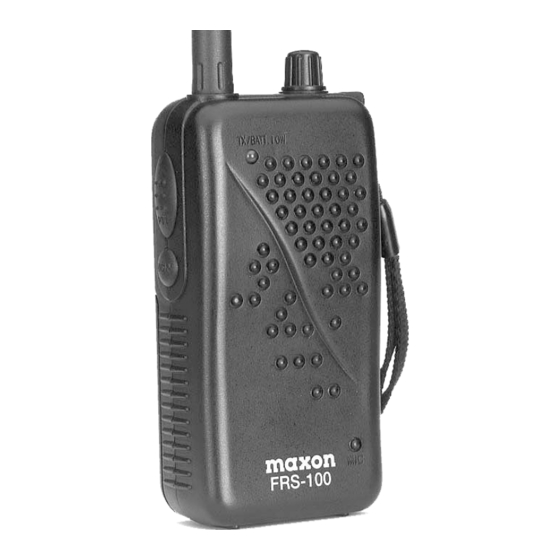 Maxon FRS-100 Manual Del Propietário