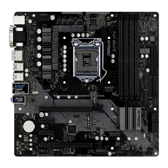 ASROCK Q370M vPro Manuales