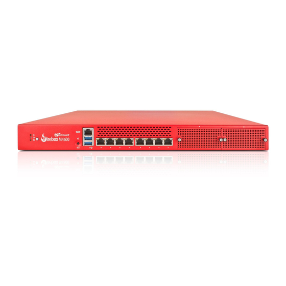 Watchguard Firebox M4600 Manuales