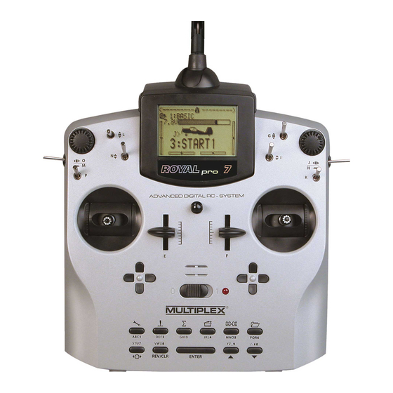 Multiplex ROYALpro 7 Manual De Instrucciones