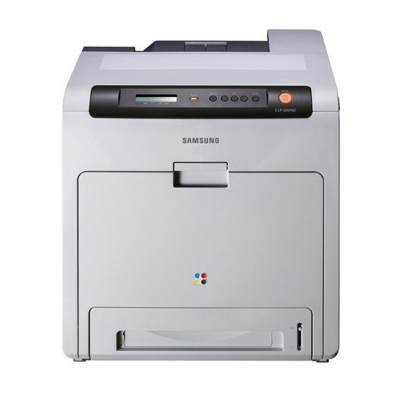 Samsung CLP-610 Serie Manual Del Usuario