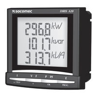 socomec DIRIS A20 Instrucciones De Servicio