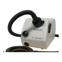 SCHOTT KL 1500 LED Manual De Instrucciones
