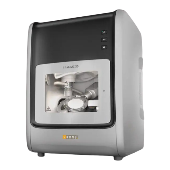 Dentsply Sirona inLab MC X5 Instrucciones De Uso