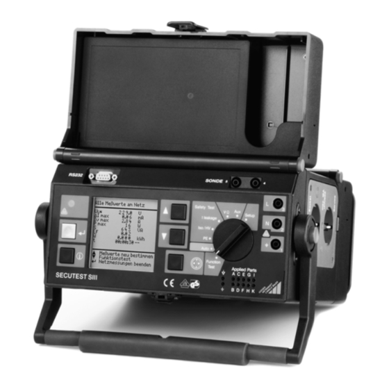 Gossen MetraWatt SECUTEST SIII Manual De Uso