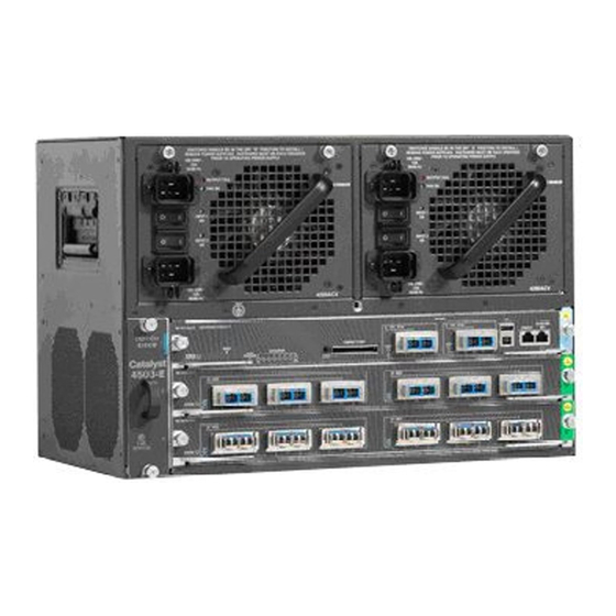 Cisco Catalyst 4500 E Serie Instalación Y Configuración