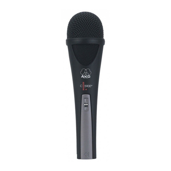 AKG C 5900 Modo De Empleo