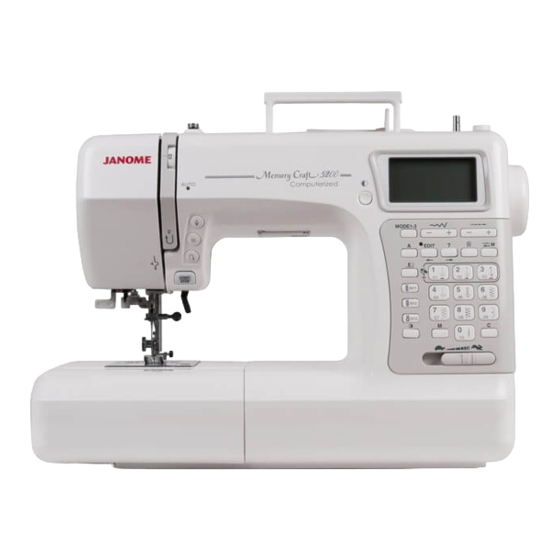 Janome MC 5200 Manuales