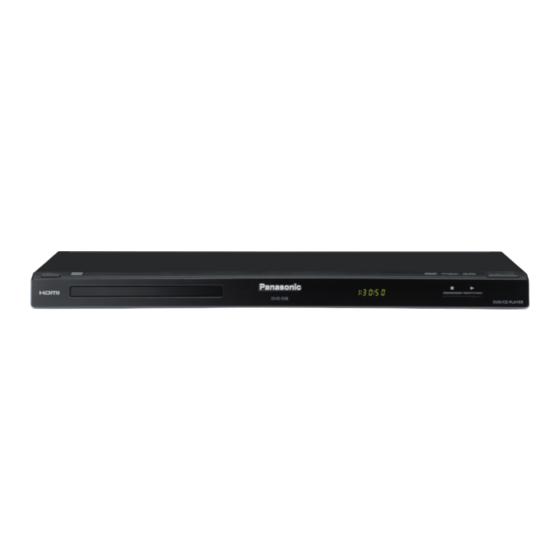 Panasonic DVD-S58 Instrucciones De Funcionamiento