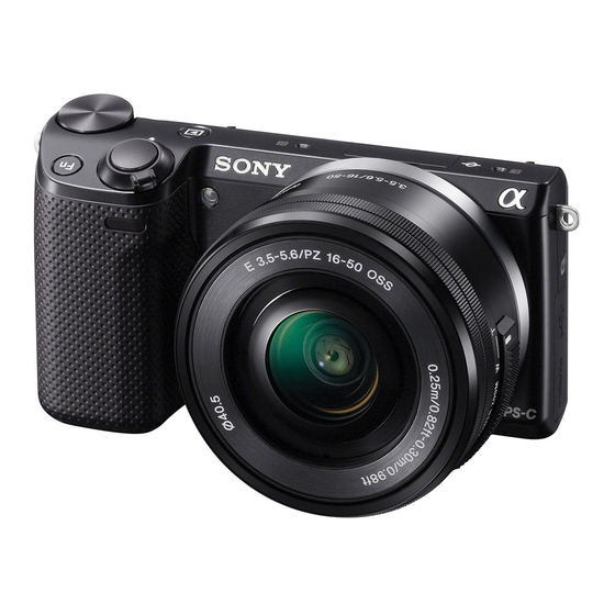 Sony NEX-5T Manual De Instrucciones