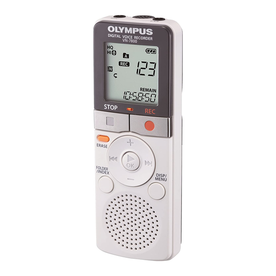 Olympus VN-7800 Instrucciones