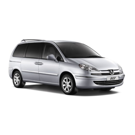 PEUGEOT 807 2004 Manual Del Usuario