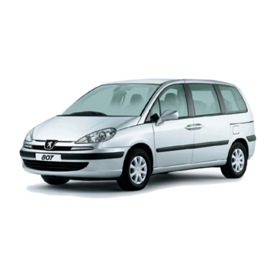 PEUGEOT 807 2004 Manual Del Usuario