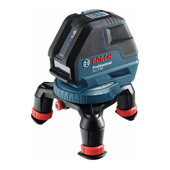 Bosch GLL 3-50 Professional Manuales