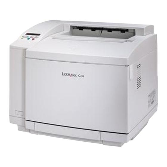 Lexmark C720 Manual Del Usuario
