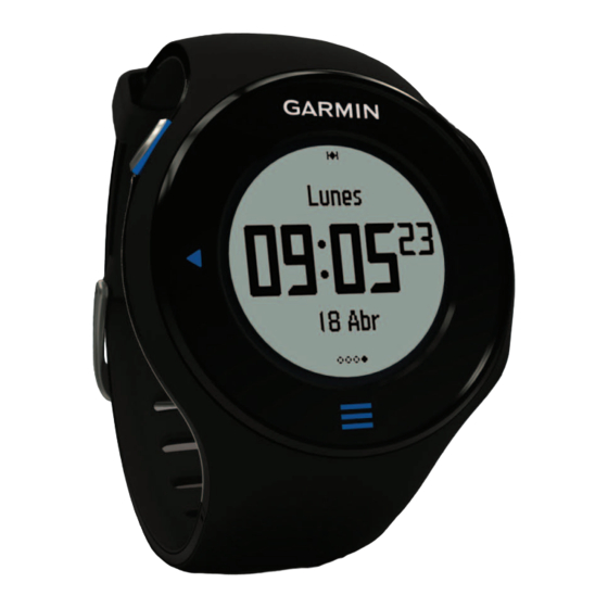 Garmin FORERUNNER 610 Manual Del Usuario