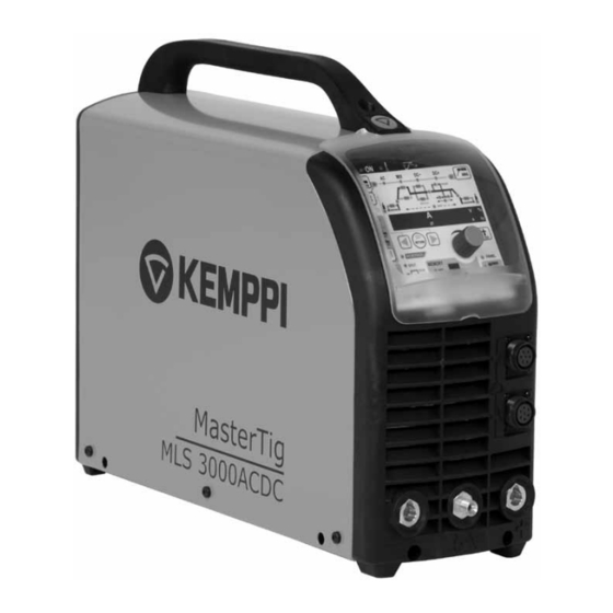 Kemppi MasterTig MLS 3000 ACDC Manual De Instrucciones