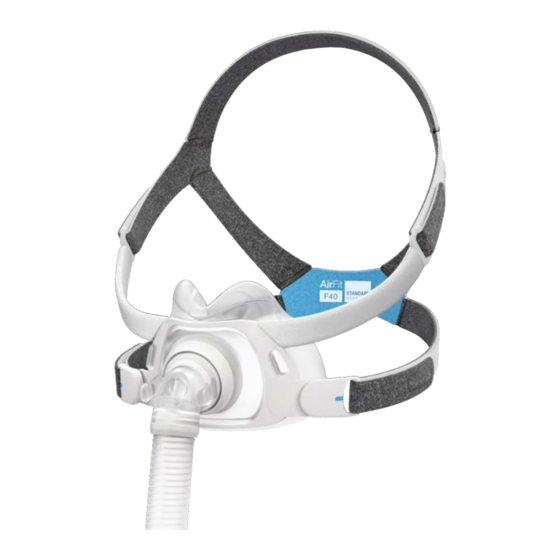 ResMed AirFit F40 Guia Del Usuario