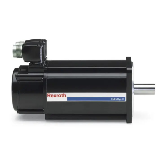 Bosch rexroth MSK Serie Instrucciones De Funcionamiento