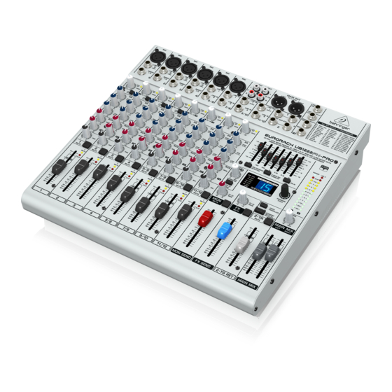 Behringer EURORACK UB1222FX-PRO Manual De Uso