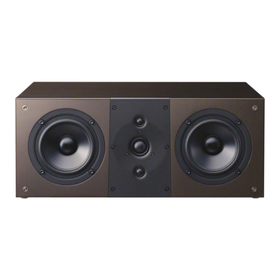 Sony SS-NA8ES Manual De Instrucciones