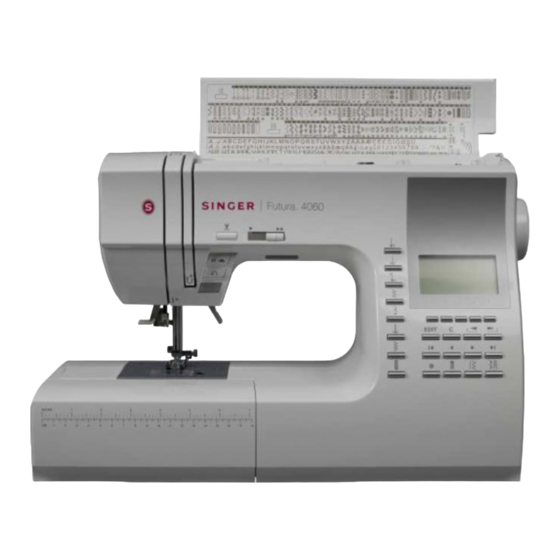 Singer 4060 Manual De Instrucciones