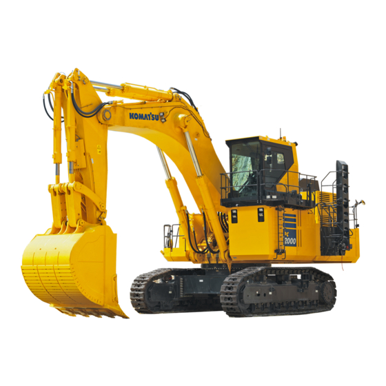 Komatsu PC2000-8 Manual De Operación Y Mantenimiento