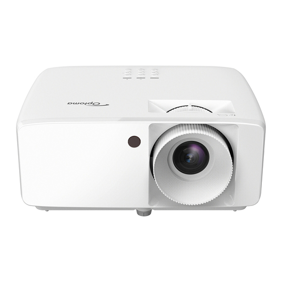 Optoma ZW340e Manual Del Usuario