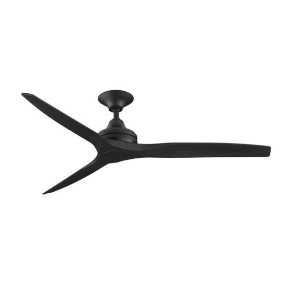 Fanimation SHOWROOM SPITFIRE MA6721BBL Manual Del Usuario