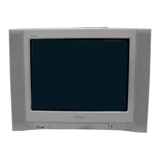 Sony WEGA KV-29FA210 Manuales