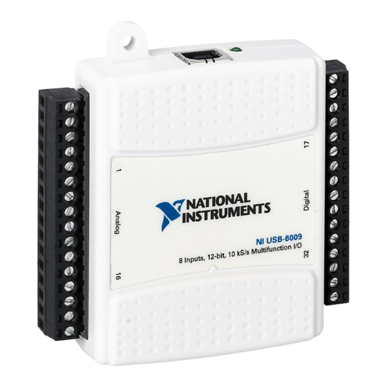 National Instruments USB-6008 Manuales