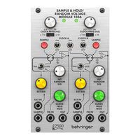 Behringer SAMPLE & HOLD / RANDOM VOLTAGE MODULE 1036 Guia De Inicio Rapido