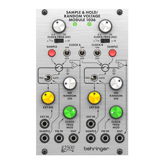 Behringer 2500 Serie Guia De Inicio Rapido