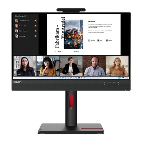 Lenovo ThinkCentre TIO22Gen5Touch Guia Del Usuario