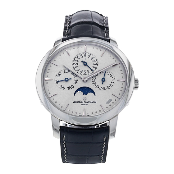 VACHERON CONSTANTIN PATRIMONY EWIGER KALENDER EXTRA-FLACH Manual De Instrucciones