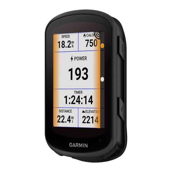 Garmin EDGE 840 Manual Del Usuario