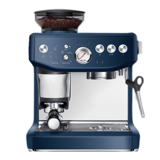 Sage Barista Express BES876 Manuales