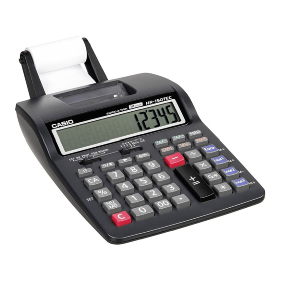 Casio HR-150TEC Guia Del Usuario