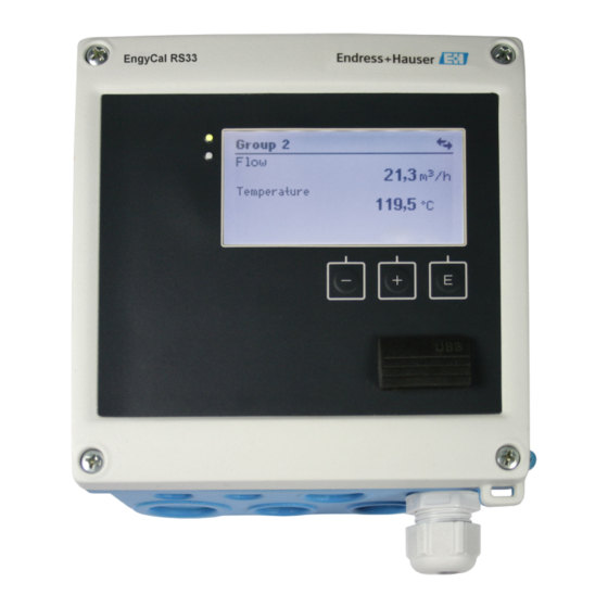 Endress+Hauser EngyCal RH33 Manual De Instrucciones