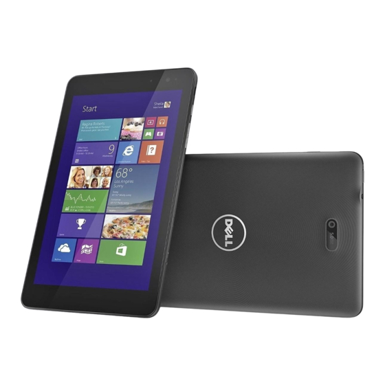 Dell Venue 8 Pro Guia Del Usuario