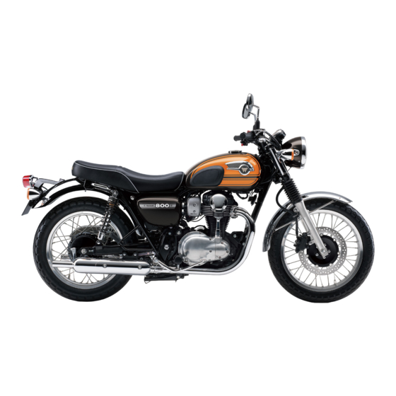 Kawasaki W800 Manual Del Propietário