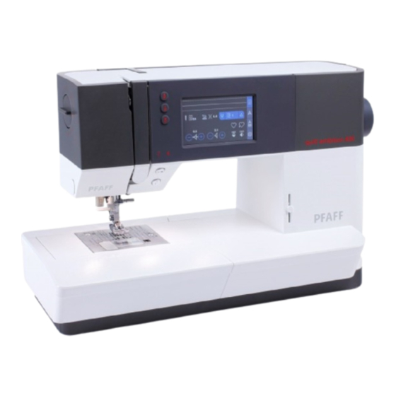 Pfaff quilt ambition 630 Instrucciones Para El Manejo