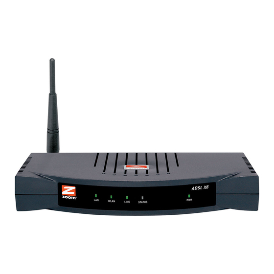 Zoom ADSL X6 Guia Del Usuario