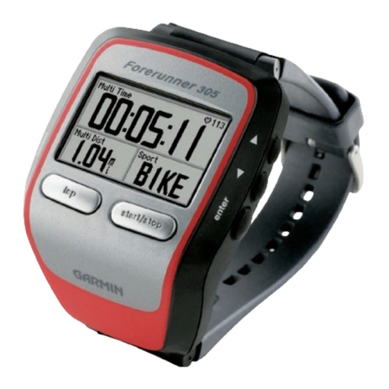 Garmin Forerunner 205 Manual De Usuario