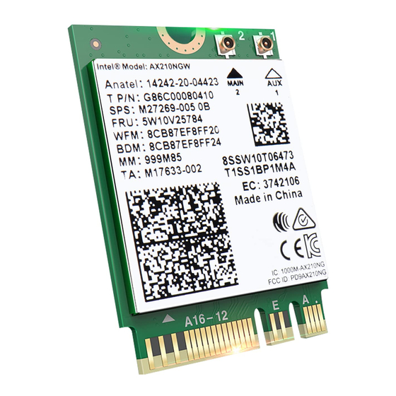 ASROCK AX210NGW Manual Del Usuario